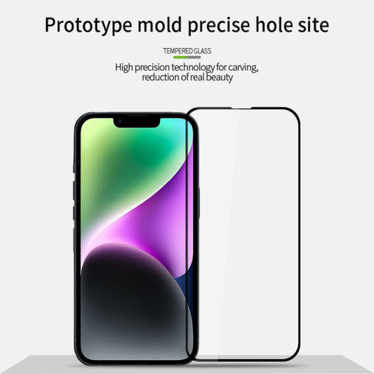 For iPhone 16e MOFI 9H 2.5D Full Screen Tempered Glass Film(Black) by MOFI