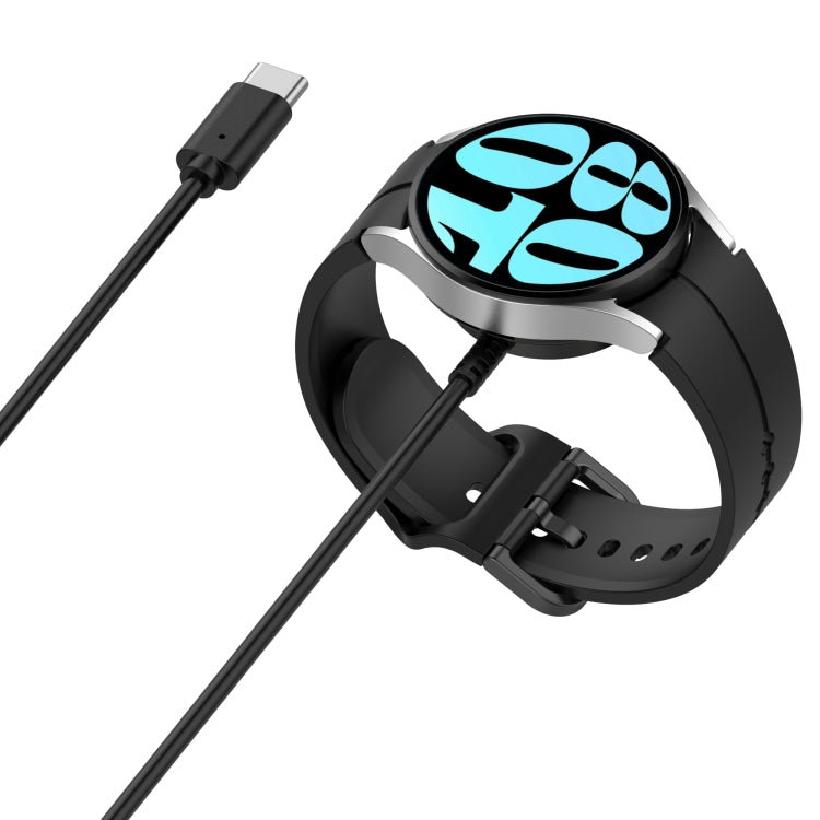 For Samsung Galaxy Watch Ultra 47mm USB-C / Type-C Interface Magnetic Watch Charger(Black) by bashfashion