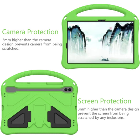 For Samsung Galaxy Tab S7 T870 EVA Shockproof Tablet Case with Holder(Green) by bashfashion