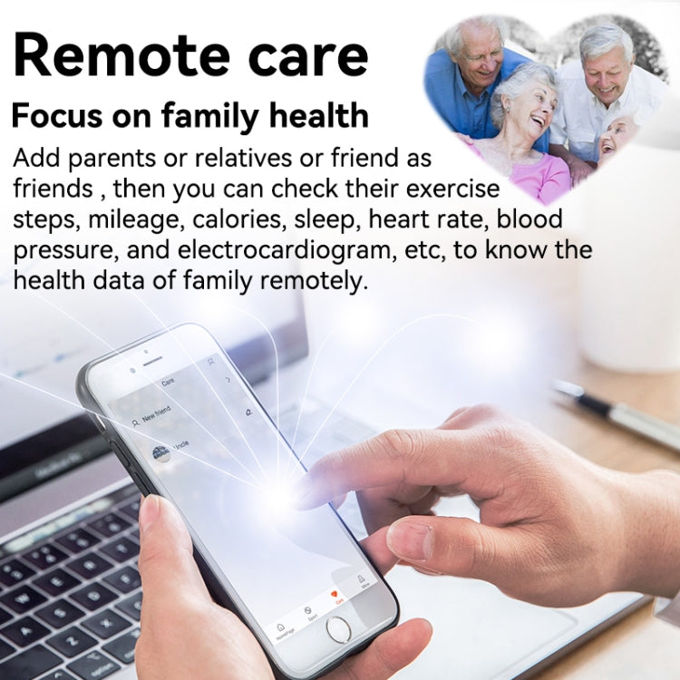 KS05 1.32 inch IP67 Waterproof Color Screen Smart Watch,Support Blood Oxygen / Blood Glucose / Blood Lipid Monitoring(Gray) by bashfashion