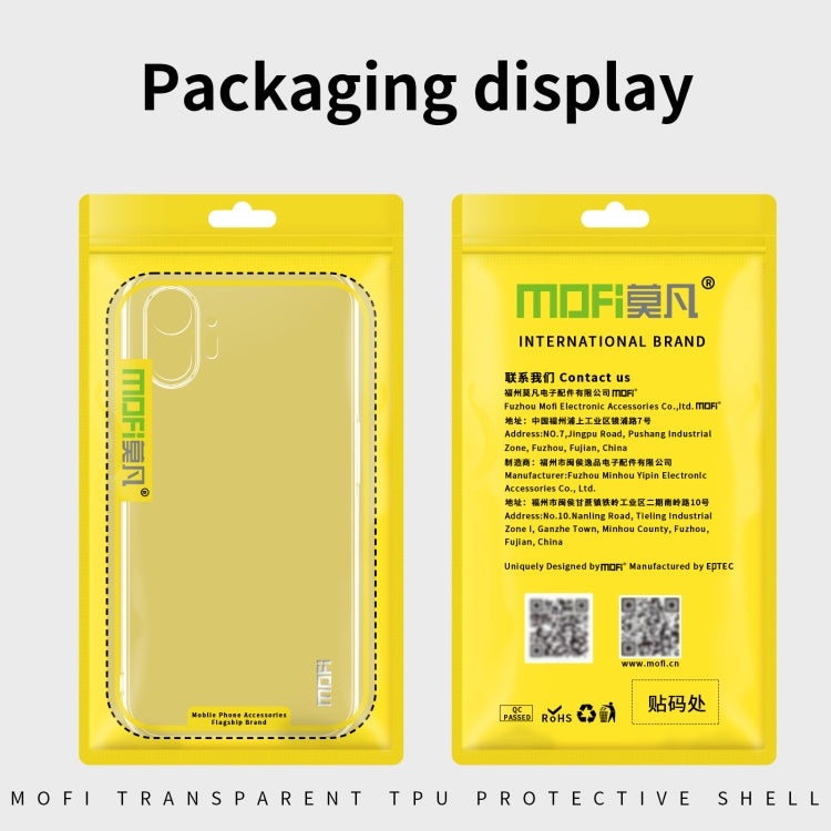 For Nothing Phone 2a MOFI Ming Series Ultra-thin TPU Phone Case(Transparent) by MOFI