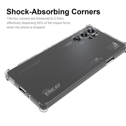 For ZTE Nubia Red Magic 9 Pro / 9 Pro+ ENKAY Hat-Prince Transparent TPU Shockproof Phone Case by ENKAY