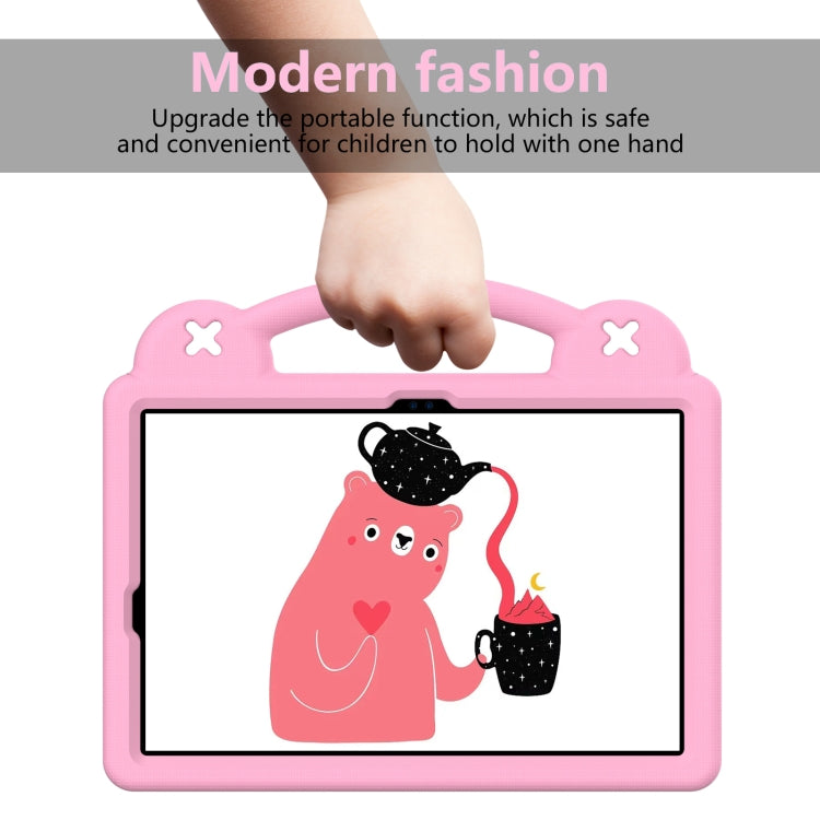For Samsung Galaxy Tab S7 T870 Handle Kickstand Children EVA Shockproof Tablet Case(Pink) by bashfashion