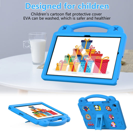 For Samsung Galaxy Tab A11+ / A9+ Handle Kickstand Children EVA Shockproof Tablet Case(Sky Blue) by bashfashion