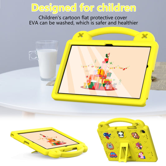 For Samsung Galaxy Tab A11+ / A9+ Handle Kickstand Children EVA Shockproof Tablet Case(Yellow) by bashfashion