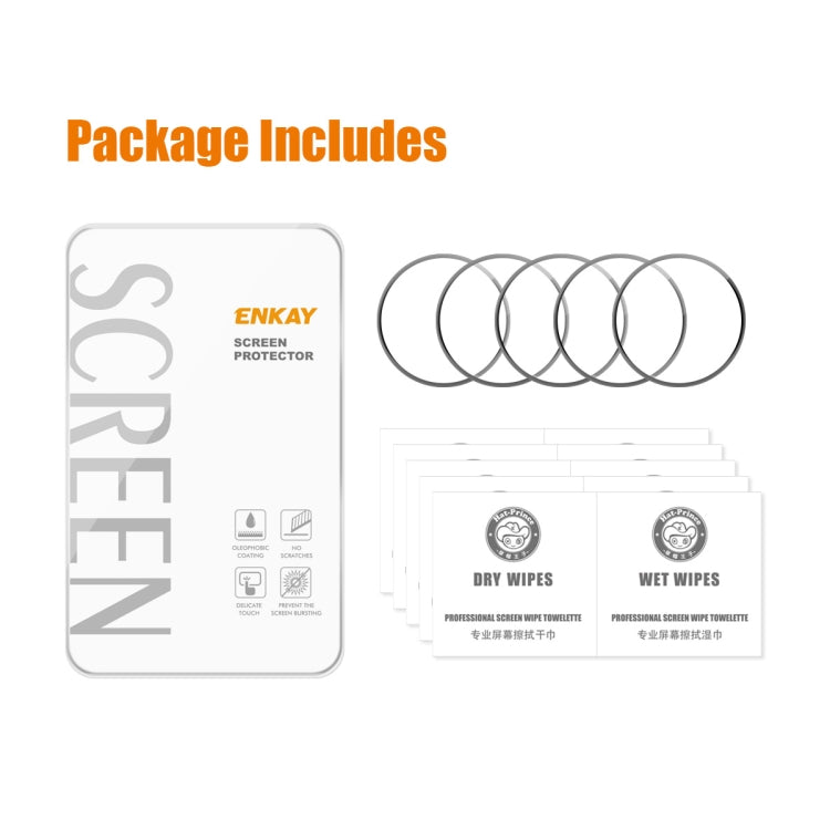 For Huawei Watch GT 5 Pro 46mm 5pcs ENKAY 3D Full Coverage Soft PC Edge PMMA HD Screen Film by ENKAY