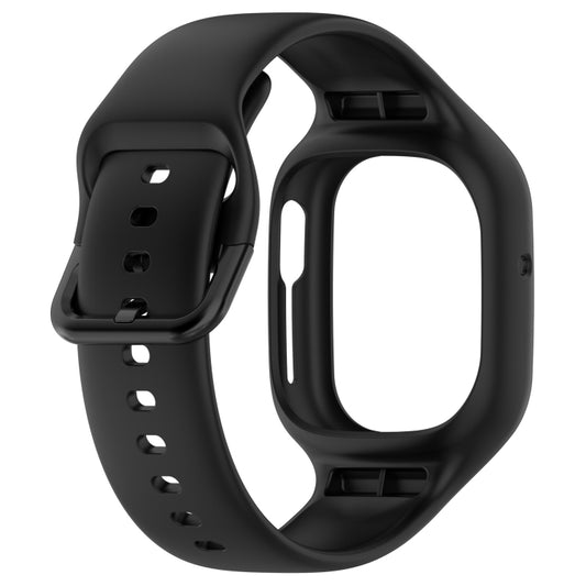 For Honor Watch 4 Integrated Fully Enclosed Silicone Watch Band(Black) by bashfashion