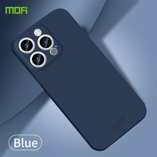 For iPhone 15 Pro MOFI Qin Series Skin Feel All-inclusive PC Phone Case(Blue) by MOFI
