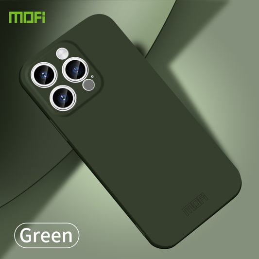 For iPhone 15 Pro MOFI Qin Series Skin Feel All-inclusive PC Phone Case(Green) by MOFI