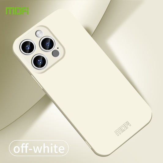 For iPhone 15 Pro MOFI Qin Series Skin Feel All-inclusive PC Phone Case(Beige) by MOFI