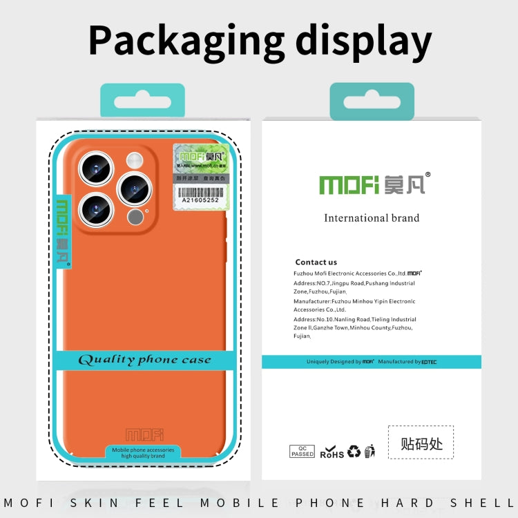 For iPhone 14 Plus MOFI Qin Series Skin Feel All-inclusive PC Phone Case(Pink) by MOFI
