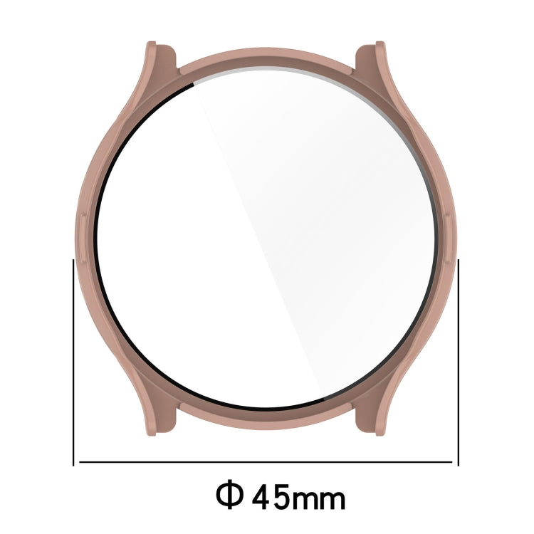 For Garmin Venu 3 PC + Tempered Film Integrated Watch Protective Case(Pink) by bashfashion