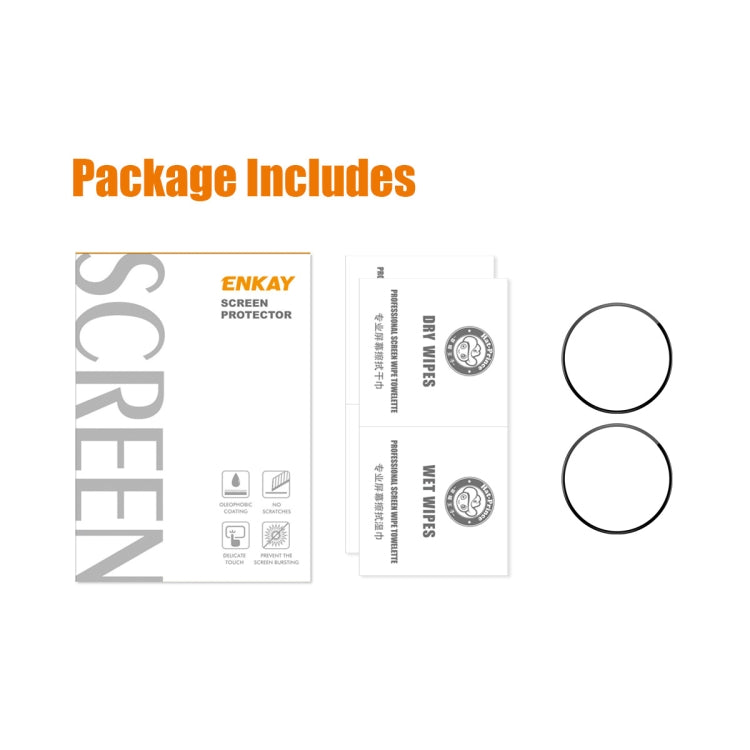 For Amazfit Cheetah / Cheetah Pro 2pcs ENKAY 3D Full Coverage Soft PC Edge PMMA HD Screen Film by ENKAY