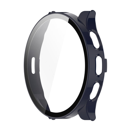 For Garmin Venu 3S ENKAY Hat-Prince Full Coverage Tempered Glass Film Integrated PC Watch Cover(Dark Blue) by ENKAY