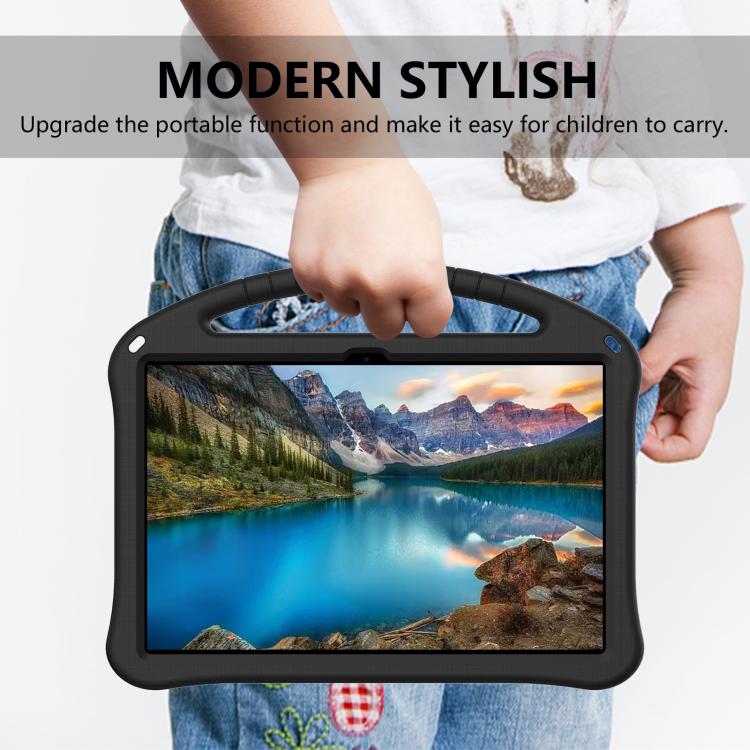 For Lenovo Idea Tab Pro 12.7 TB-373FU 2025 EVA Shockproof Tablet Case with Holder(Black) by bashfashion