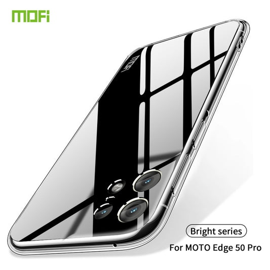 For Motorola Edge 50 Pro MOFI Ming Series Ultra-thin TPU Phone Case(Transparent) by MOFI