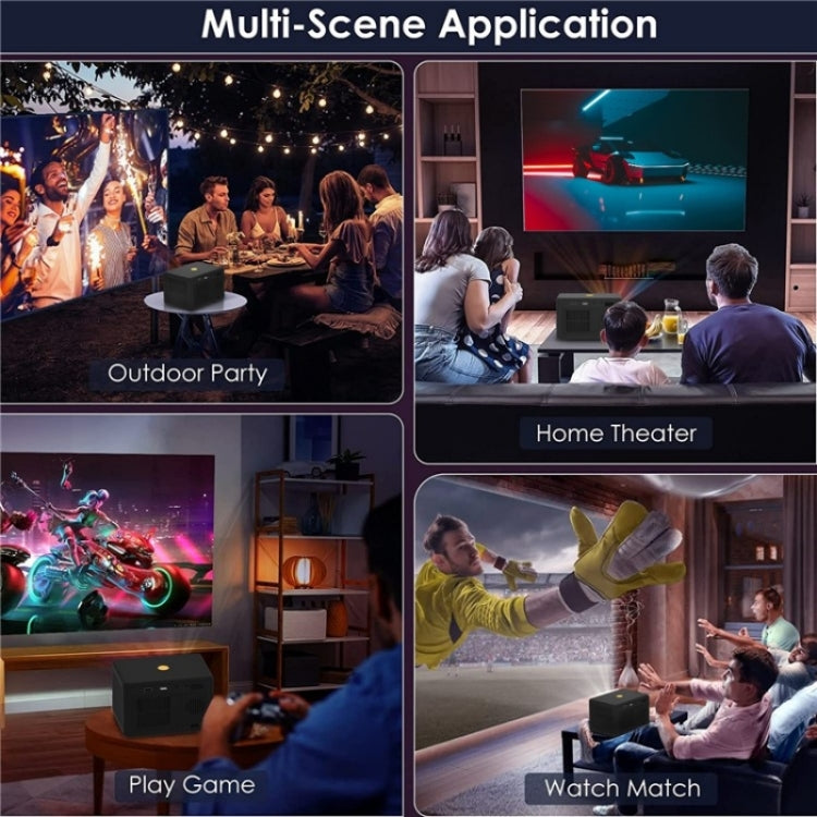 Y7 Portable HD Projector Media Player(EU Plug) by bashfashion