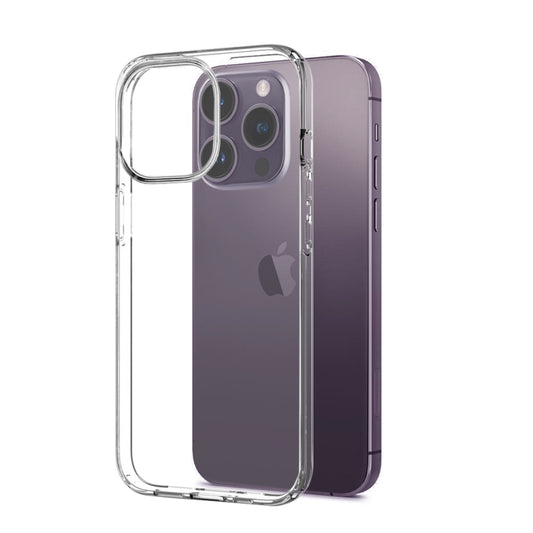 For iPhone 14 Pro Max NORTHJO 3 in 1 TPU Phone Case with Screen Film and Lens Film(Clear) by NORTHJO