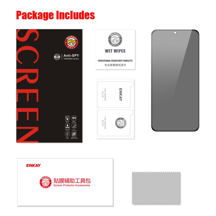 For Samsung Galaxy S23+ 5G ENKAY Hat-Prince 28 Degree Anti-peeping Privacy Tempered Glass Film by ENKAY
