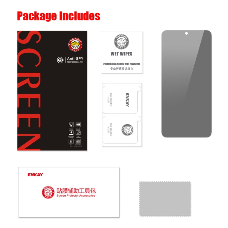 For Samsung Galaxy S23+ 5G ENKAY Hat-Prince 28 Degree Anti-peeping Privacy Tempered Glass Film by ENKAY