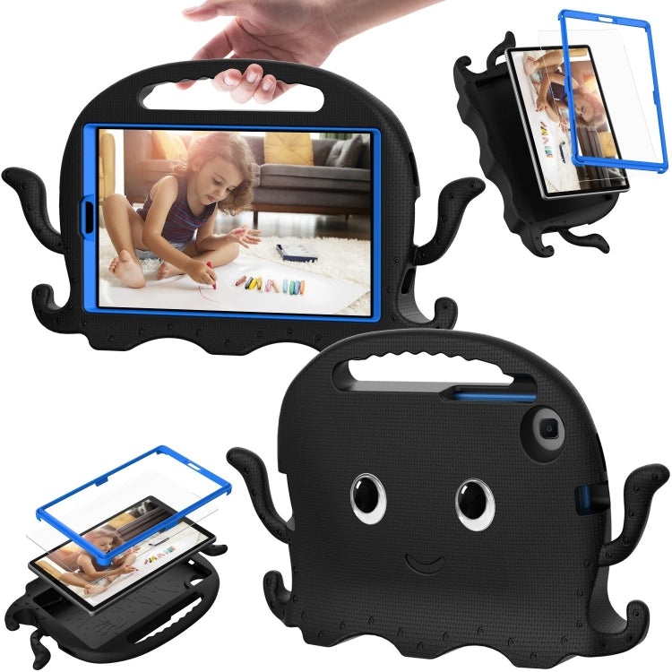 For Samsung Galaxy Tab A11 / A9 Octopus Style EVA Hybrid PC Shockproof Tablet Case with Strap(Black) by bashfashion