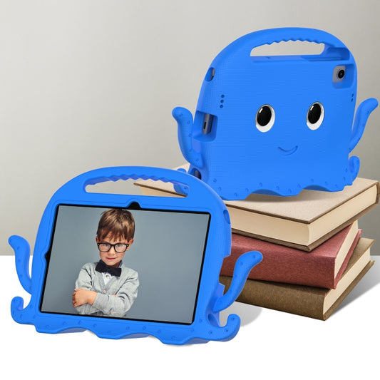 For Samsung Galaxy Tab S6 Lite 2024 Octopus Style EVA Hybrid PC Shockproof Tablet Case with Strap(Blue) by bashfashion