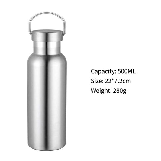 JUNSUNMAY 304 Stainless Steel Vacuum Bottle Wide Mouth Insulated Water Bottle, Capacity:500ml by JUNSUNMAY