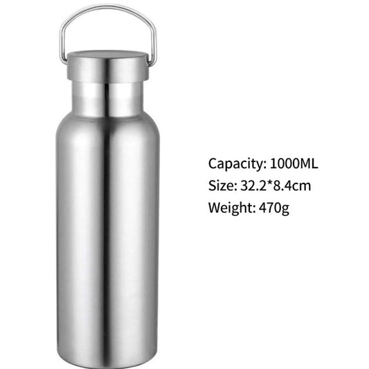 JUNSUNMAY 304 Stainless Steel Vacuum Bottle Wide Mouth Insulated Water Bottle, Capacity:1000ml by JUNSUNMAY