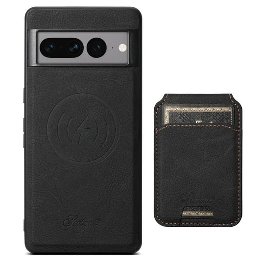 For Google Pixel 10 Suteni H16 Litchi Texture Leather Detachable Wallet Back Phone Case(Black) by Suteni