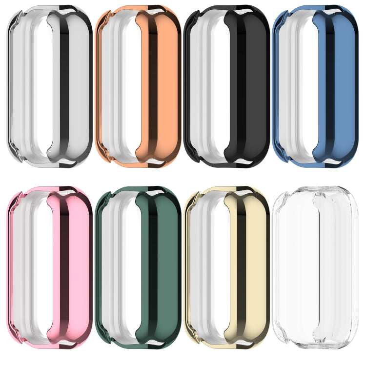 For Xiaomi Smart Band 8 Active Full Package TPU Electroplated Watch Protective Case(Rose Gold) by bashfashion