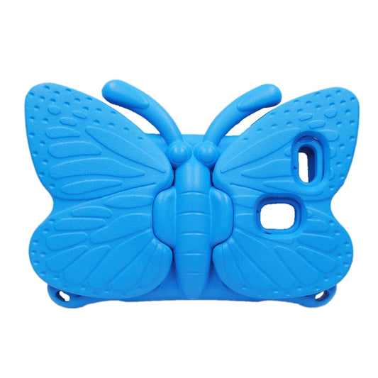 For Samsung Galaxy Tab A11 / A9 Butterfly Bracket Kids EVA Shockproof Tablet Case(Blue) by bashfashion