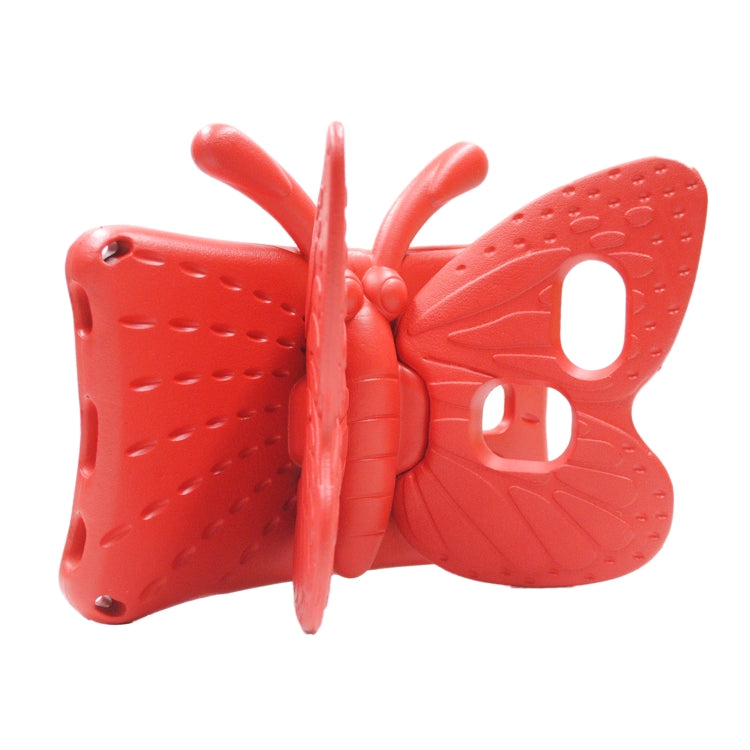 For Samsung Galaxy Tab A11 / A9 Butterfly Bracket Kids EVA Shockproof Tablet Case(Red) by bashfashion