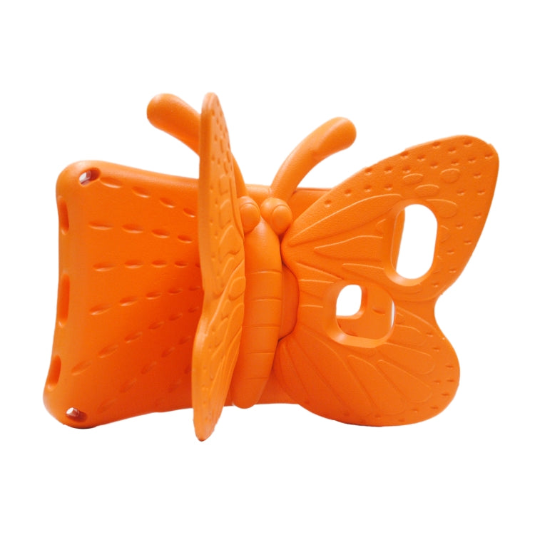 For Samsung Galaxy Tab A11 / A9 Butterfly Bracket Kids EVA Shockproof Tablet Case(Orange) by bashfashion