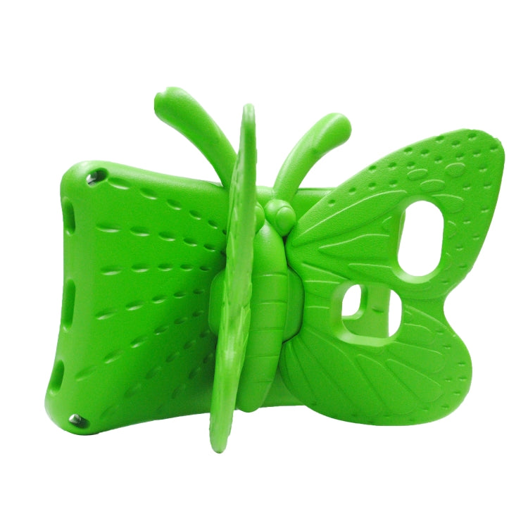 For Samsung Galaxy Tab A11 / A9 Butterfly Bracket Kids EVA Shockproof Tablet Case(Green) by bashfashion