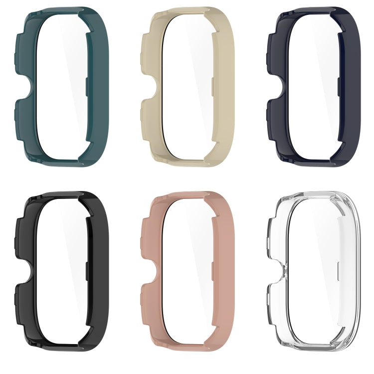 For Redmi Watch 4 Tempered Film Integrated PC Watch Protective Case(Pine Green) by bashfashion