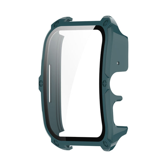 For OPPO Watch 4 Pro ENKAY Hat-Prince Full Coverage Tempered Glass Film Integrated PC Watch Cover(Dark Green) by ENKAY