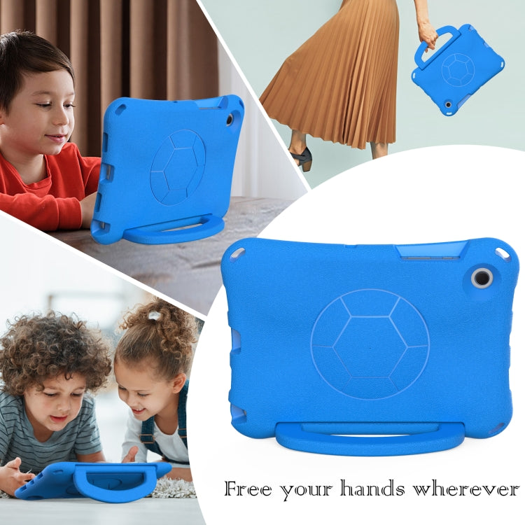 For Samsung Galaxy Tab A8 10.5 2021 Handle Football Shaped EVA Shockproof Tablet Case(Blue) by bashfashion