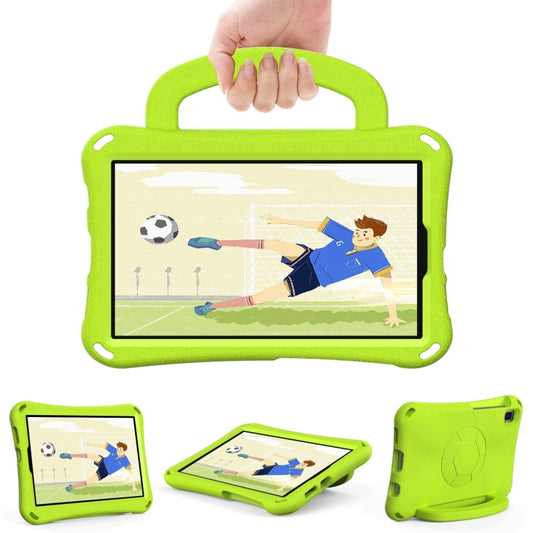 For Samsung Galaxy Tab A 8.0 T290/T295 Handle Football Shaped EVA Shockproof Tablet Case(Grass Green) by bashfashion