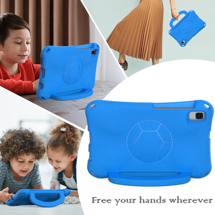 For Samsung Galaxy Tab A 8.0 T290/T295 Handle Football Shaped EVA Shockproof Tablet Case(Blue) by bashfashion