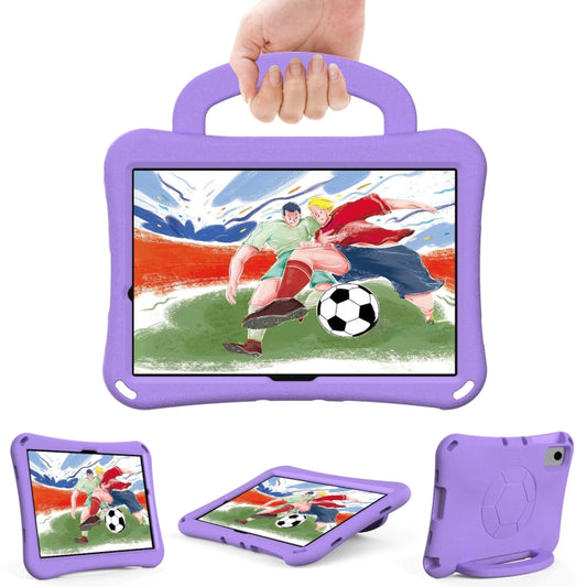 For Samsung Galaxy Tab A11+ / A9+ Handle Football Shaped EVA Shockproof Tablet Case(Light Purple) by bashfashion