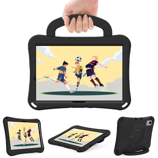 For Samsung Galaxy Tab A11+ / A9+ Handle Football Shaped EVA Shockproof Tablet Case(Black) by bashfashion