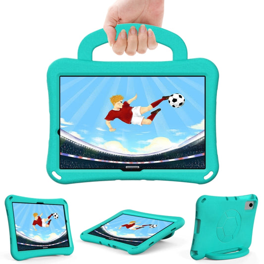 For Samsung Galaxy Tab A11+ / A9+ Handle Football Shaped EVA Shockproof Tablet Case(Mint Green) by bashfashion
