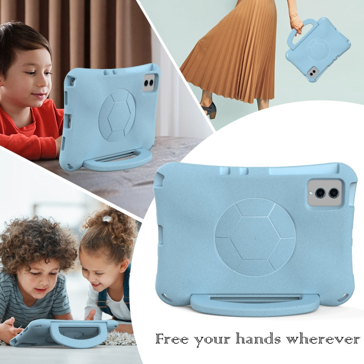 For Samsung Galaxy Tab S7 11 T870/T875 2020 Handle Football Shaped EVA Shockproof Tablet Case(Light Blue) by bashfashion