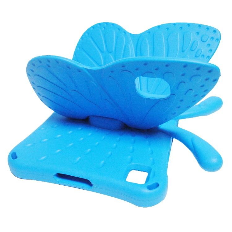 For Honor Pad X8 / X6 /7 Butterfly Bracket Kids EVA Shockproof Tablet Case(Blue) by bashfashion
