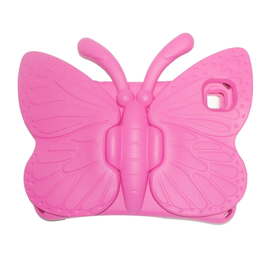 For Honor Pad X8 / X6 /7 Butterfly Bracket Kids EVA Shockproof Tablet Case(RoseRed) by bashfashion