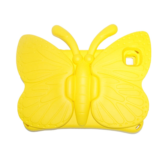 For Honor Pad X8 / X6 /7 Butterfly Bracket Kids EVA Shockproof Tablet Case(Yellow) by bashfashion