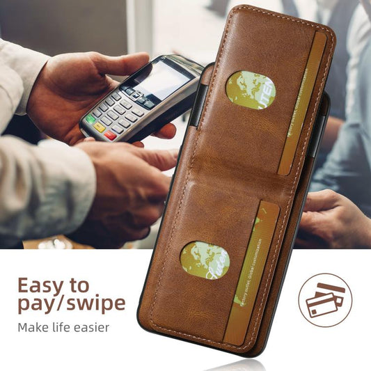 For Google Pixel 9 Suteni H03 Oil Wax Leather Wallet Stand Back Phone Case(Brown) by Suteni