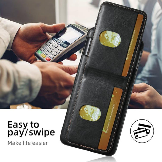 For Google Pixel 10 Pro Suteni H03 Oil Wax Leather Wallet Stand Back Phone Case(Black) by Suteni