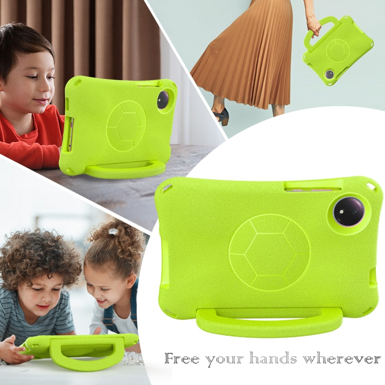 For Xiaomi Redmi Pad SE 8.7 2024 Handle Football Shaped EVA Shockproof Tablet Case(Grass Green) by bashfashion