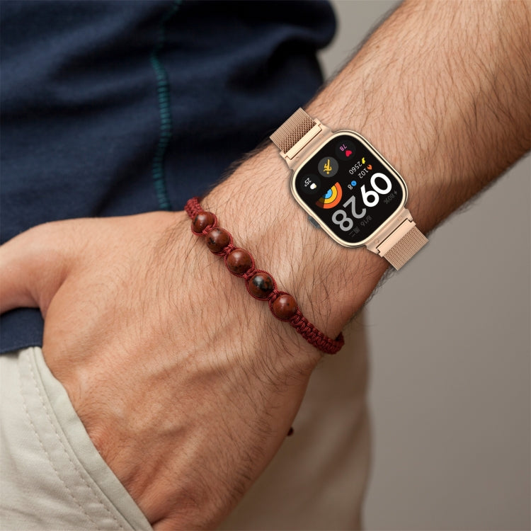 For CMF Watch Pro D395 Metal Frame + Milanese Integrated Magnetic Watch Band(Blue) by bashfashion